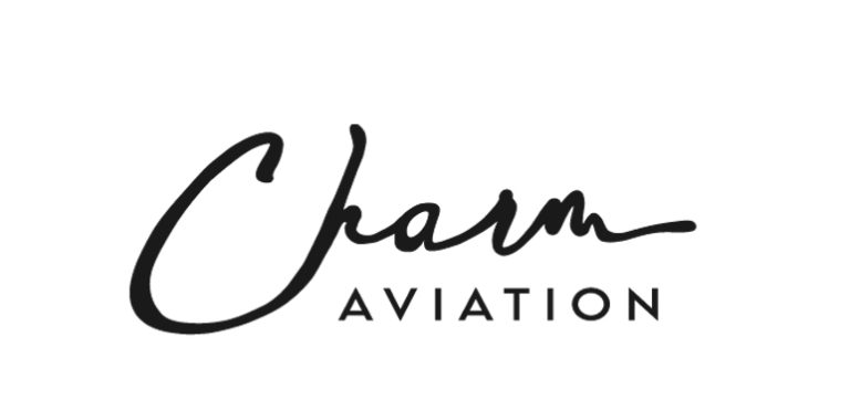 Charm Aviation logo in black