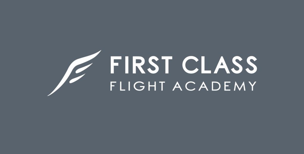 First Class Flight Academy logo in white